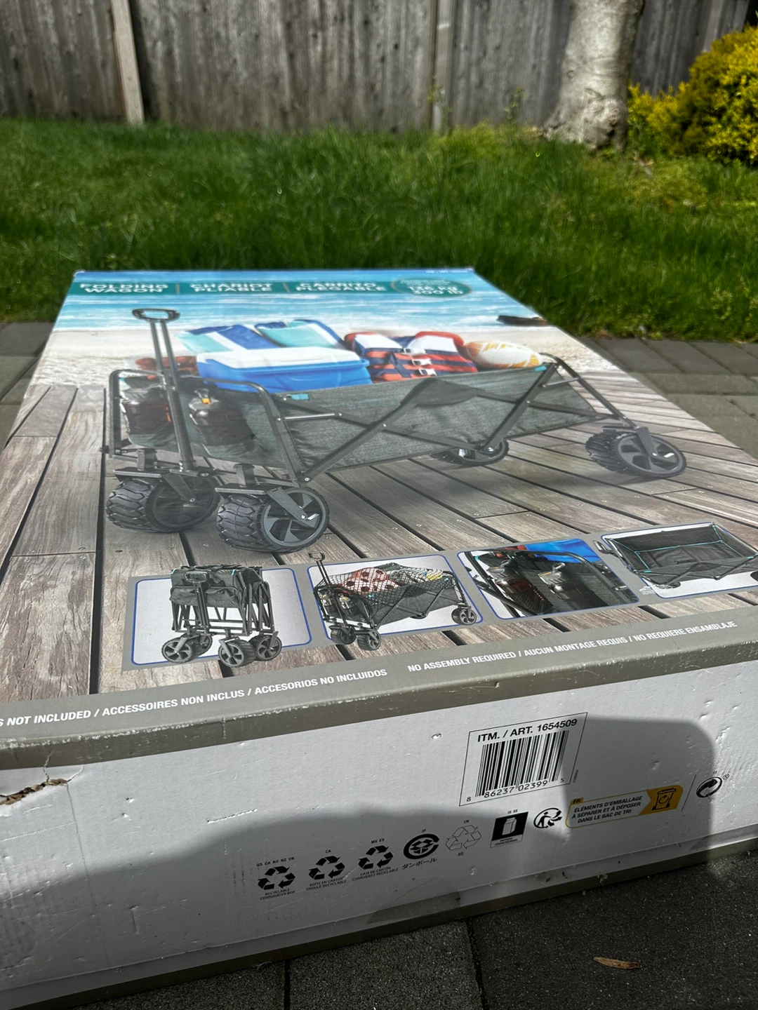 Folding Wagon - Grey - photo 3