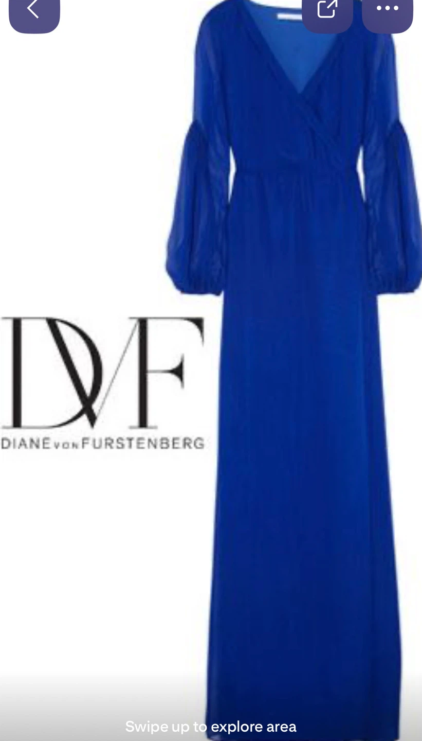 Diane von Furstenberg Blue Maxi Dress - photo 3