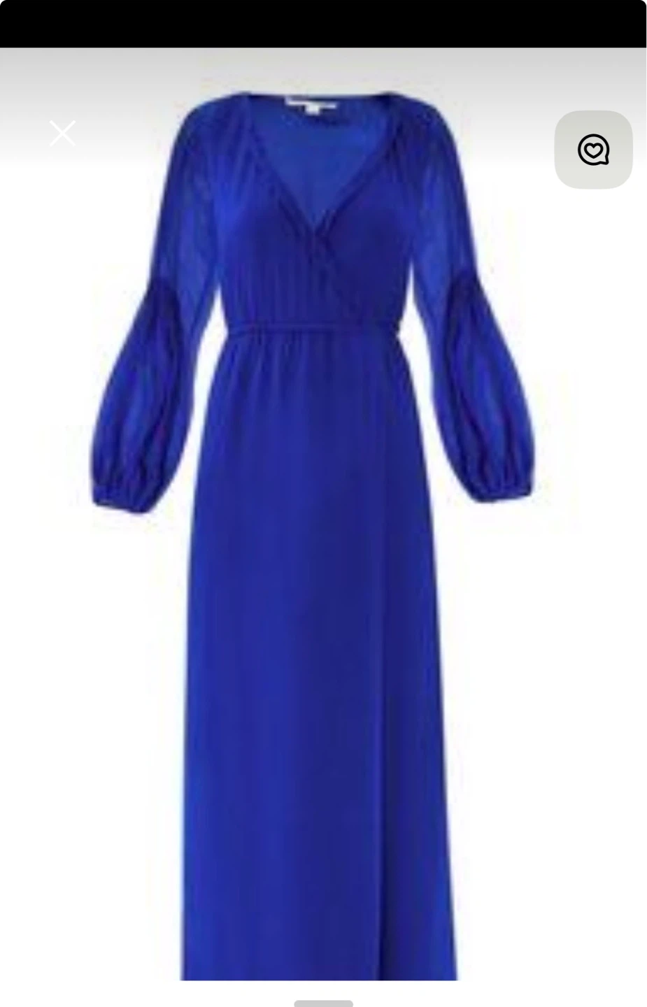 Diane von Furstenberg Blue Maxi Dress