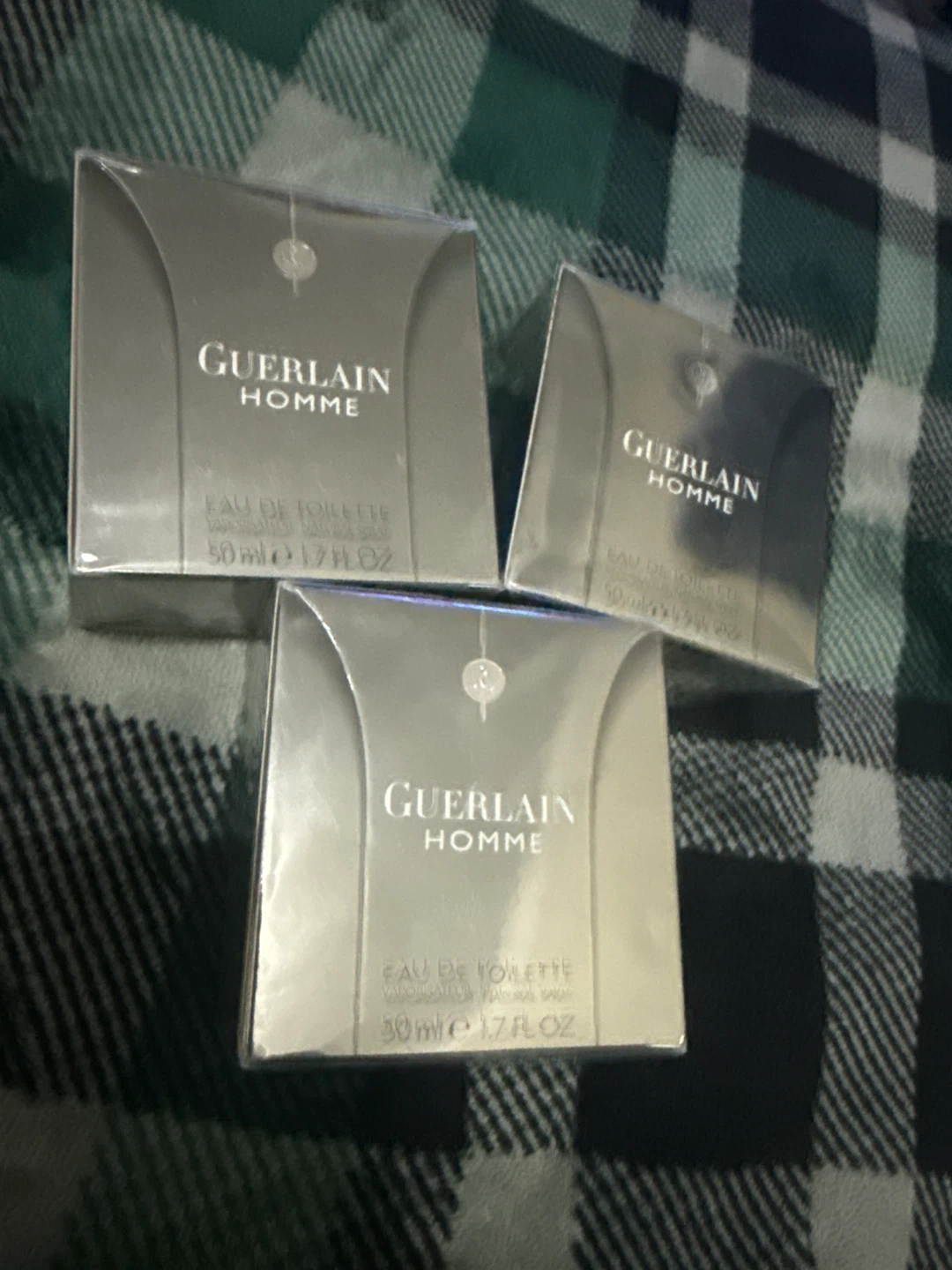 Guerlain Homme Eau de Toilette - 3 x 50ml / 1.7oz Bottles - photo 2
