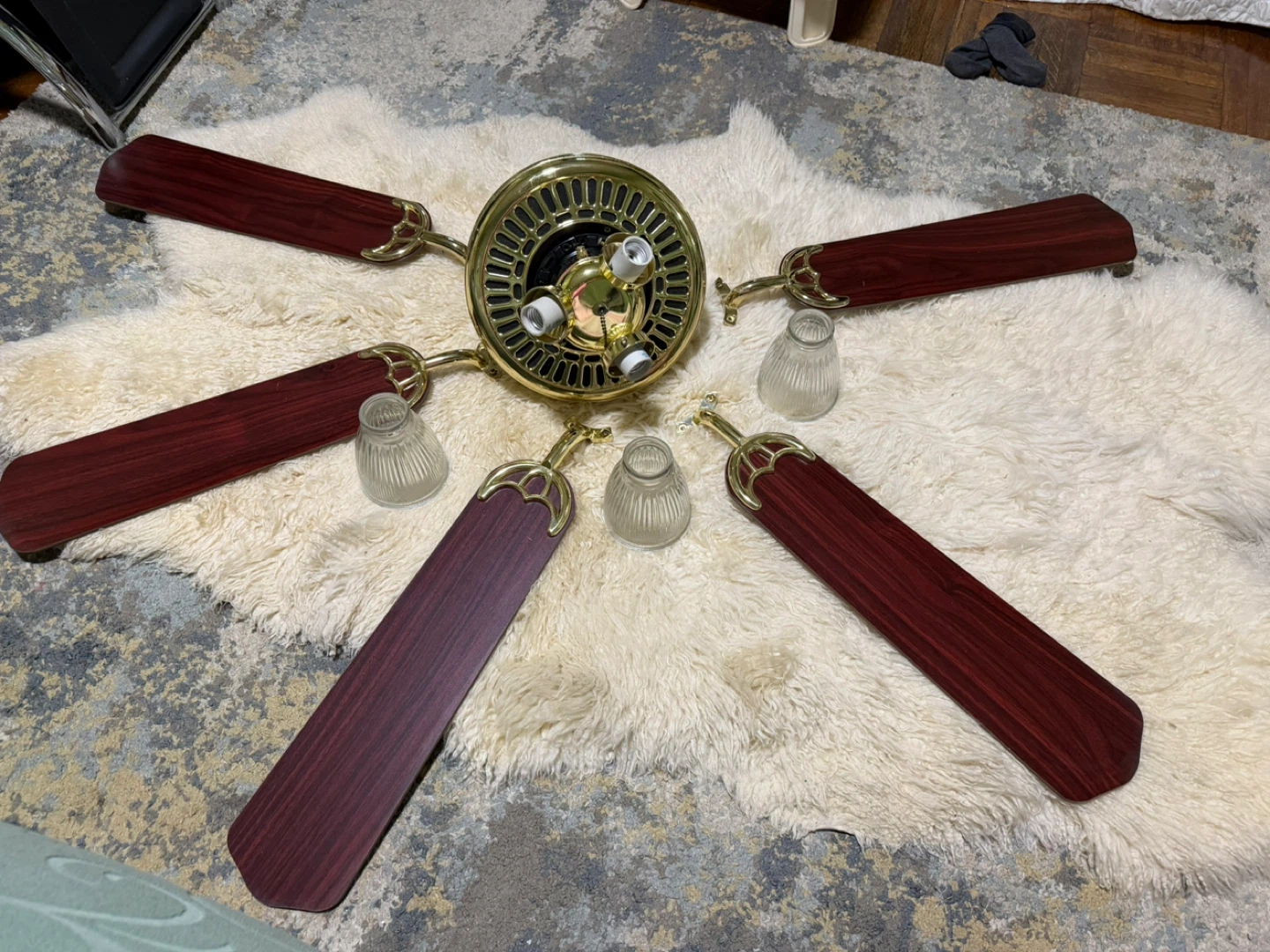 Ceiling Fan Blades and Light Fixture Parts - Dual Sided