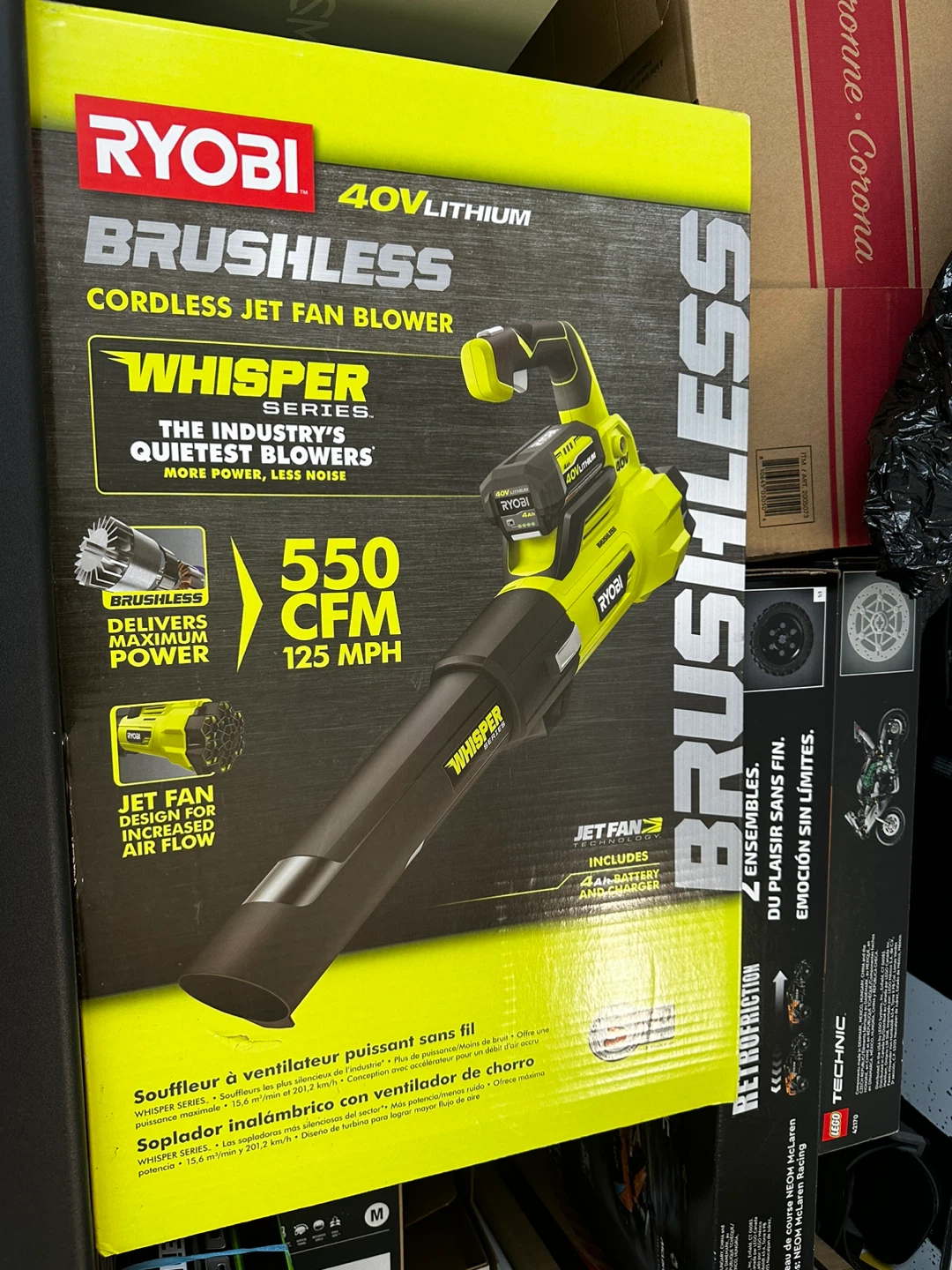 Ryobi 40V Lithium Brushless Cordless Jet Fan Blower