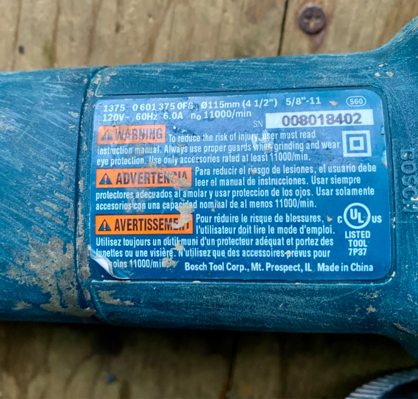 Bosch 6.0 Amp Angle Grinder - photo 3