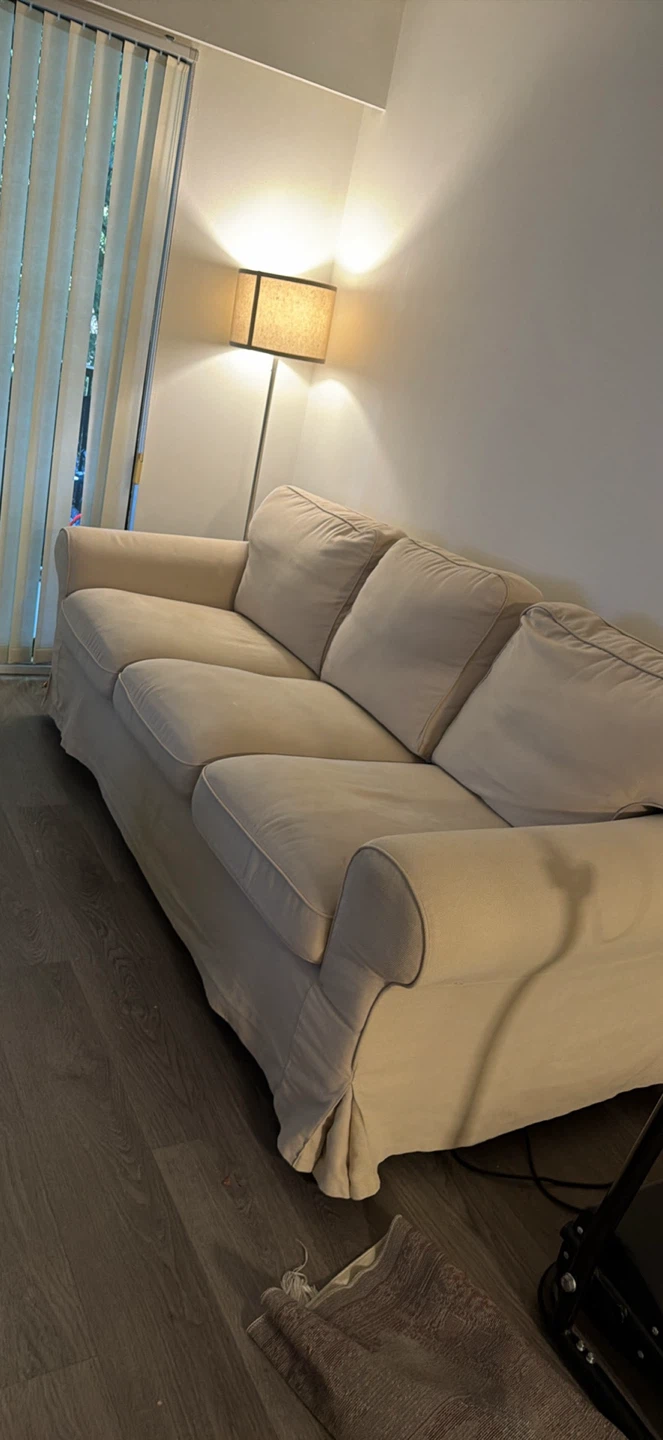 IKEA UPPPLAND Sofa Kilanda Light Beige free lamp shade - photo 3