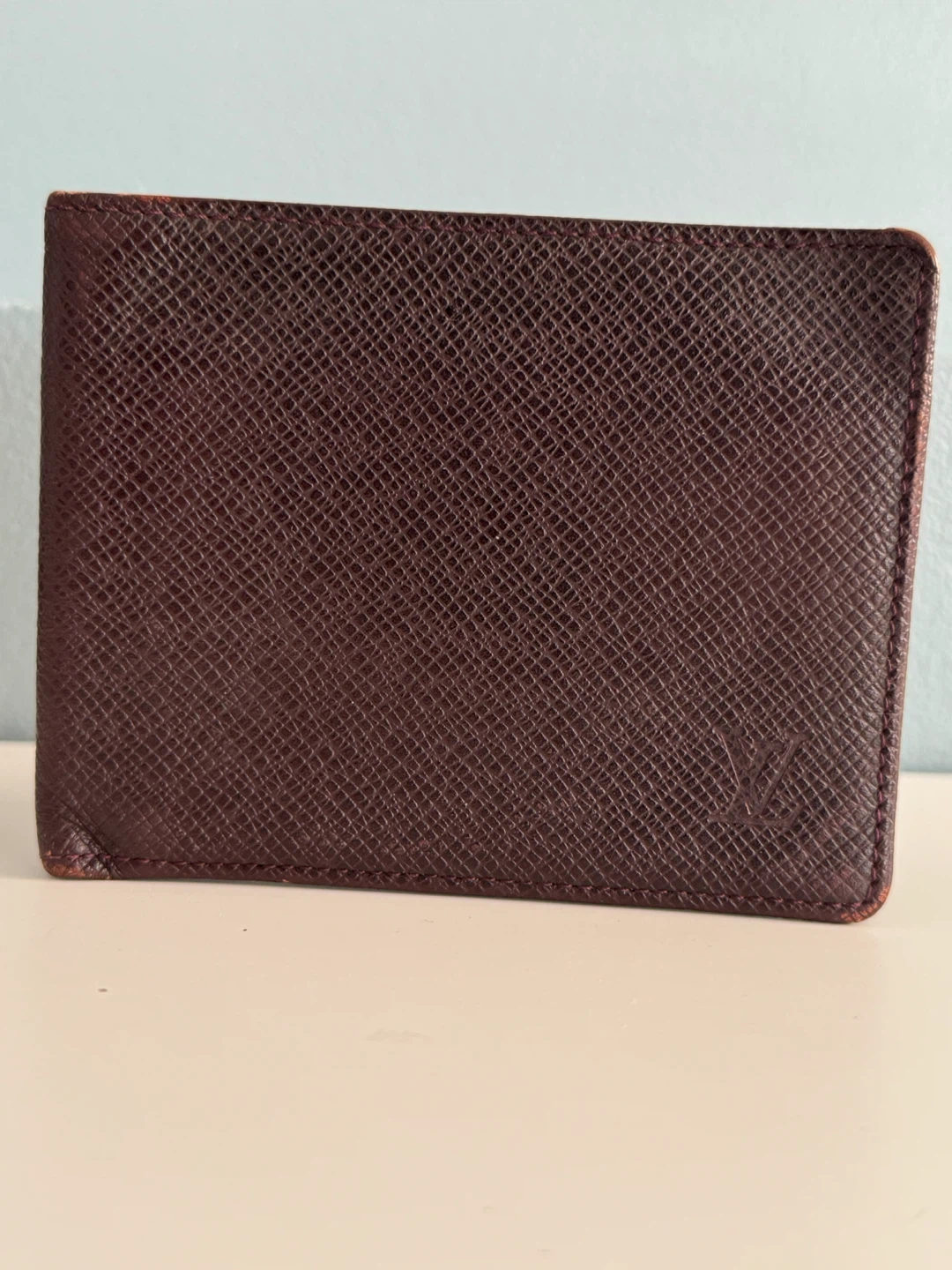 Louis Vuitton Taiga Bifold Wallet Monogram Canvas