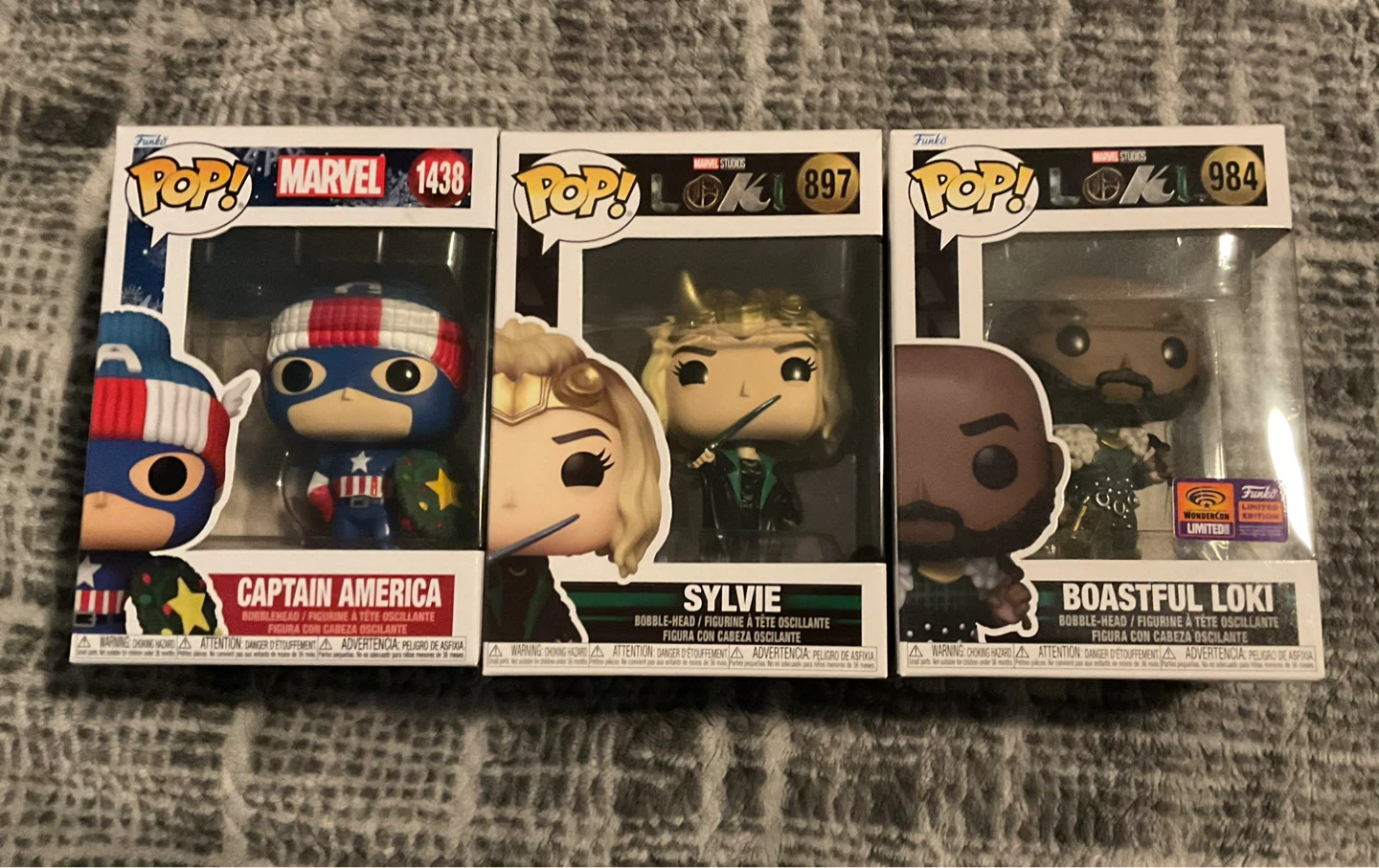 Funko Pop Marvel Loki & Captain Amerca