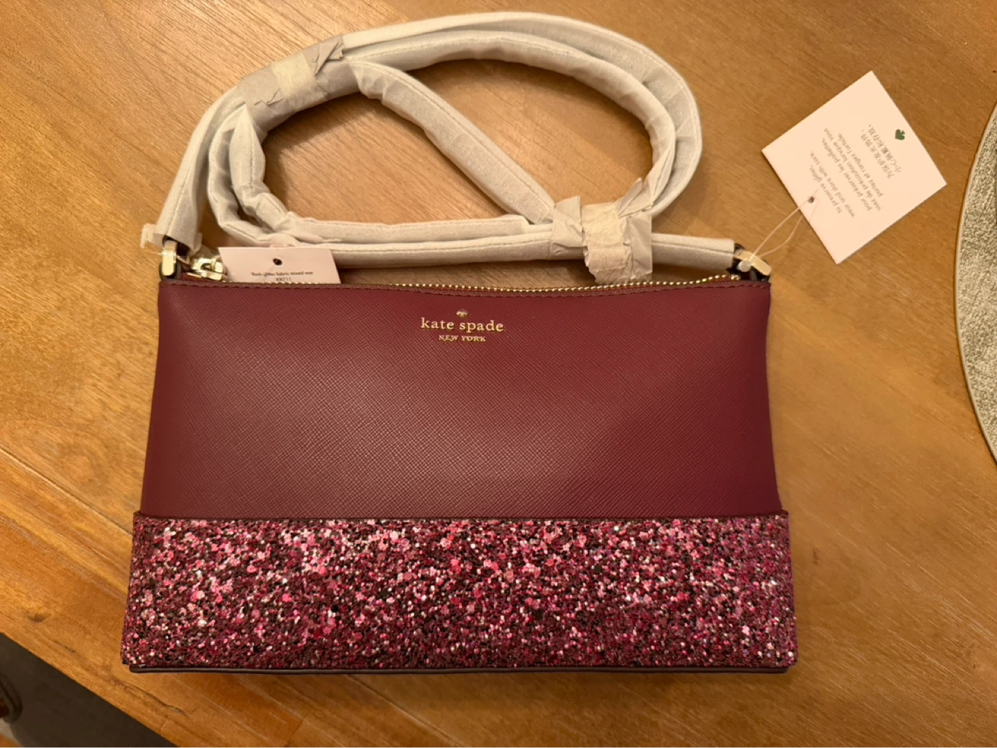 Kate Spade New York Crossbody Bag with Glitter