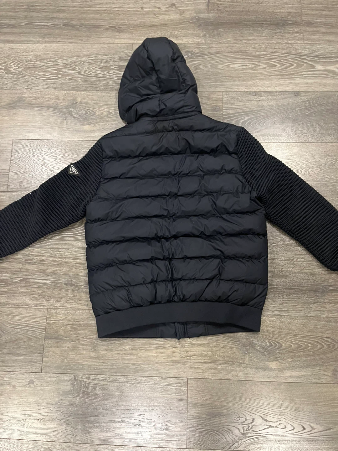 AUTHENTIC Prada Puffer Jacket with Wool Sleeves - photo 2