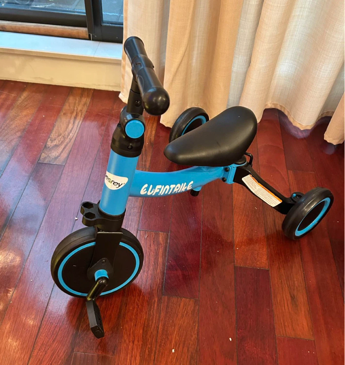 Besrey 5-in-1 Toddler Balance Bike/Tricycle - Blue - photo 2