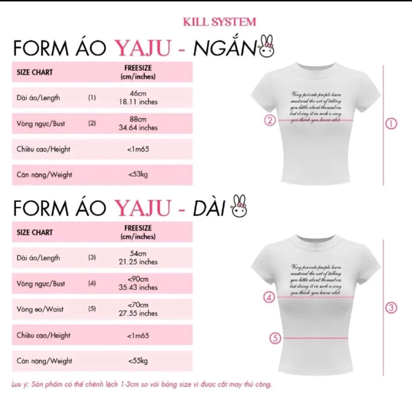 BRAND NEW - Kill System Form Áo Yaju Ngắn T-Shirt - photo 2