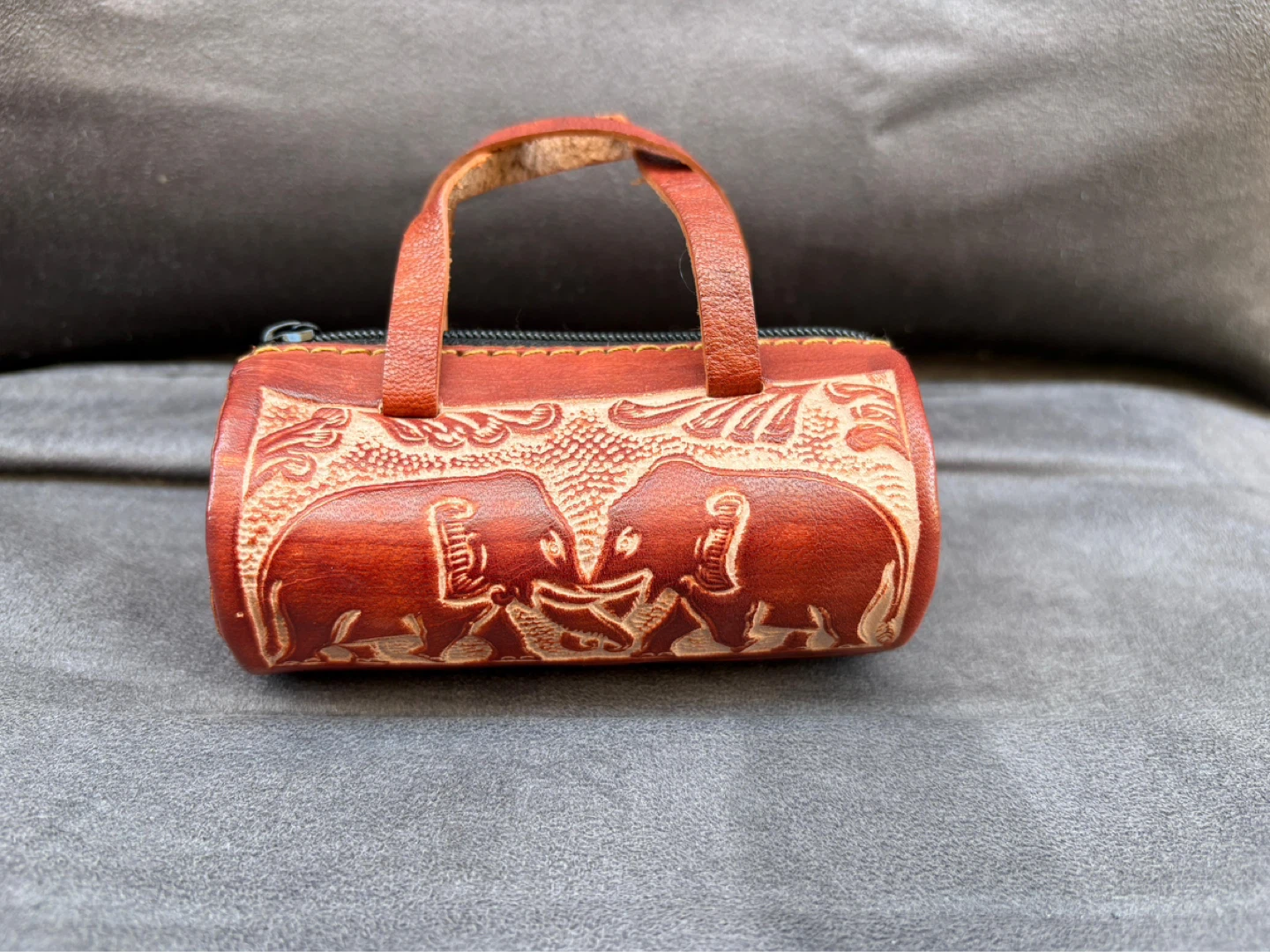 Miniature Leather Coin Pouch - photo 3