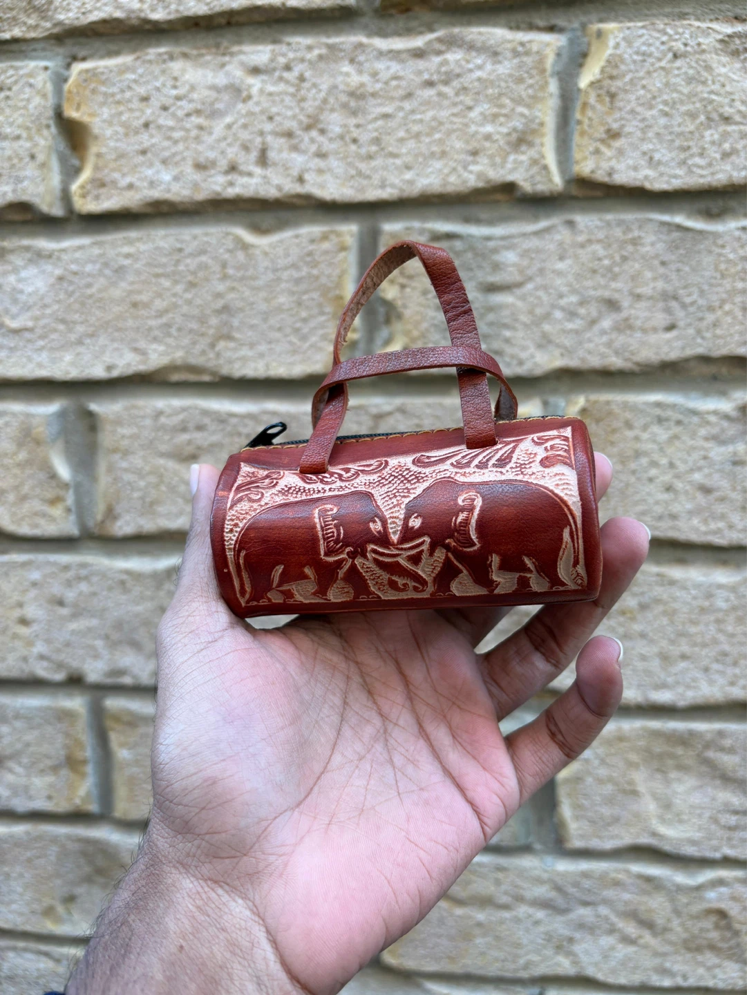 Miniature Leather Coin Pouch - photo 4