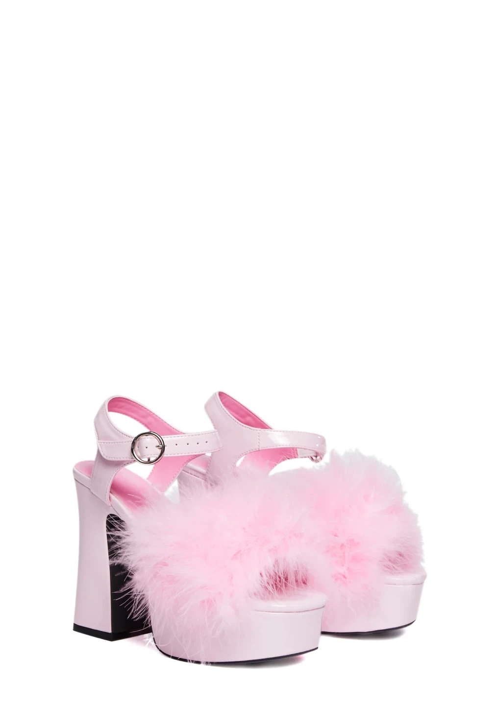 Sugar Thrillz Blushin’ N’ Crushin’ Marabou Heels - photo 2