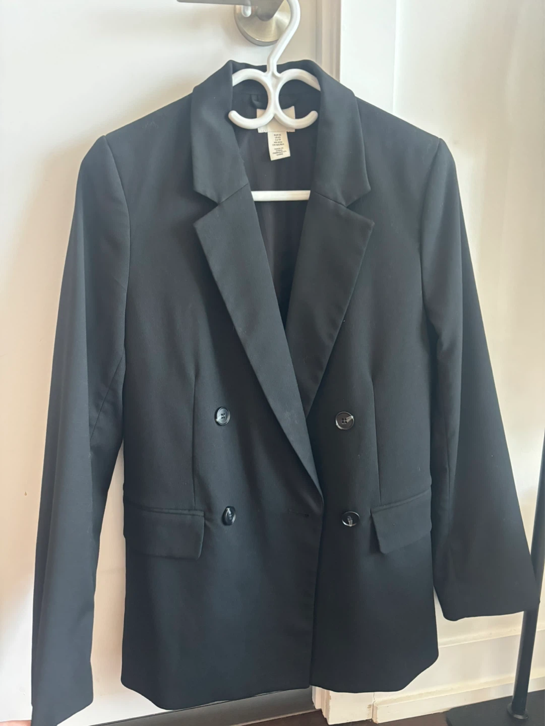 Black Double Breasted Blazer