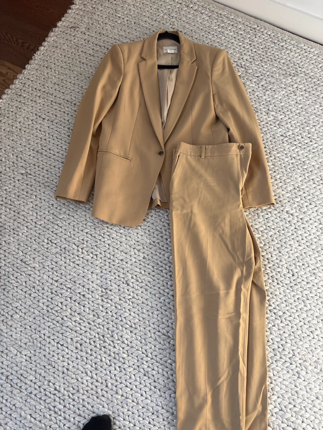 Club Monaco Tan Blazer and Pants Suit Set - Size 10