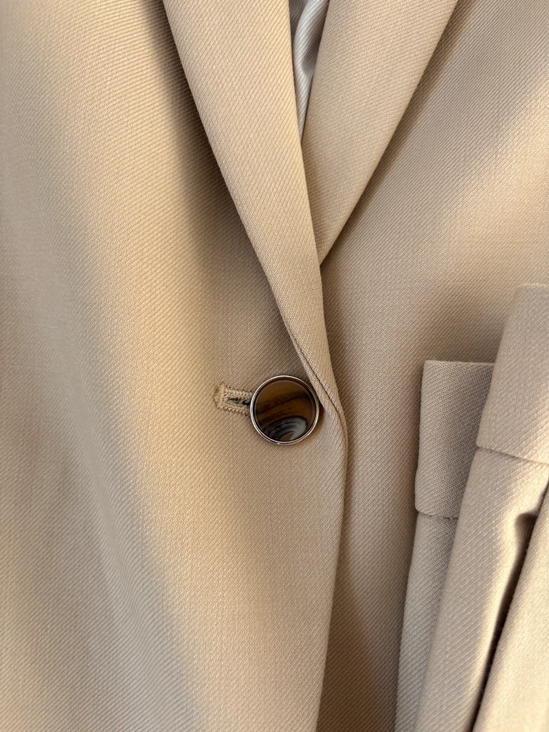 Club Monaco Tan Blazer and Pants Suit Set - Size 10 - photo 2