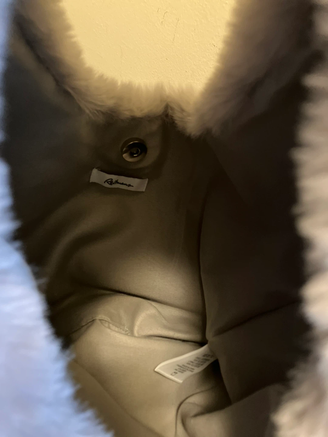 Grey Faux Fur Handbag - photo 3