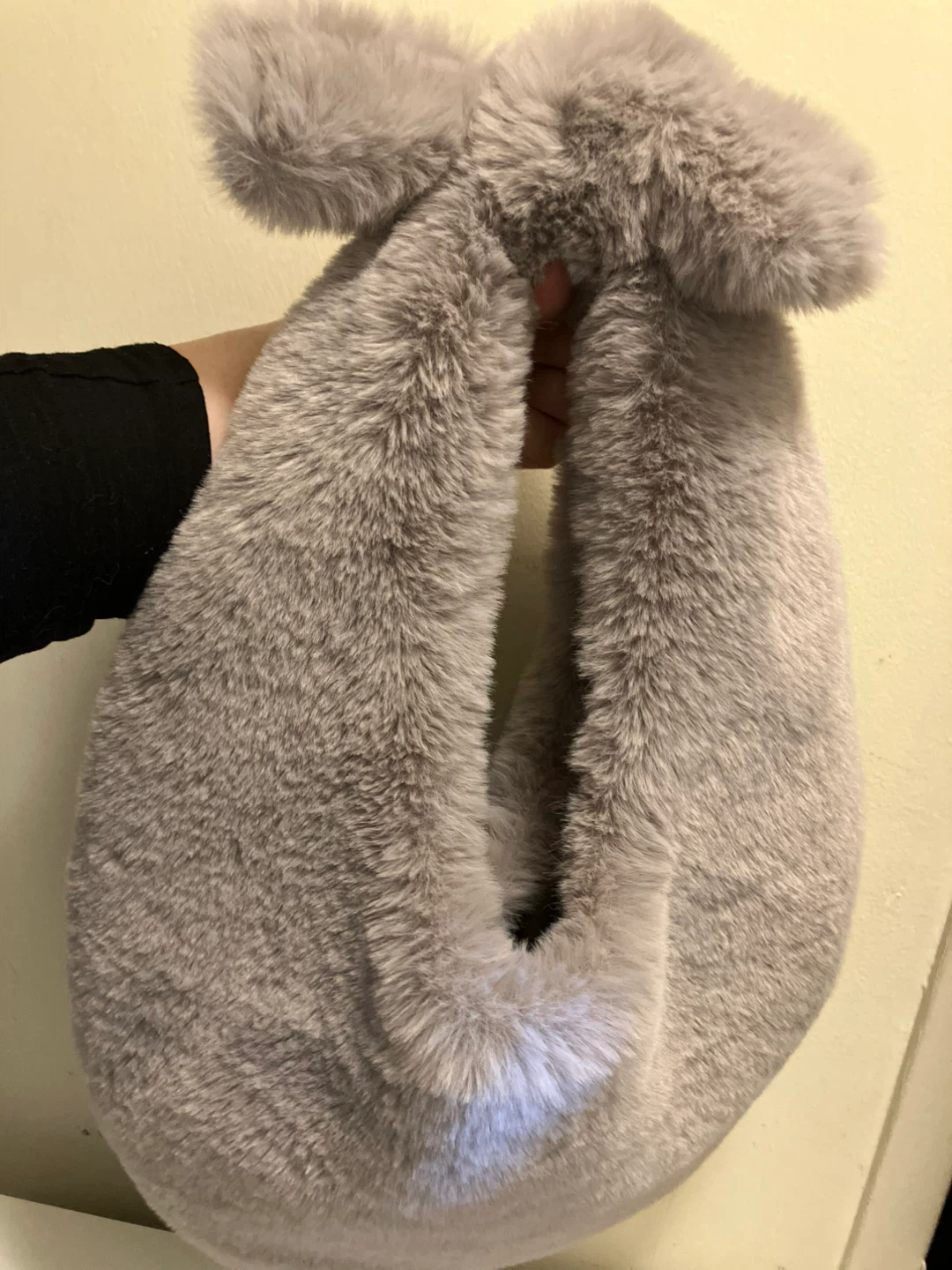 Grey Faux Fur Handbag - photo 4