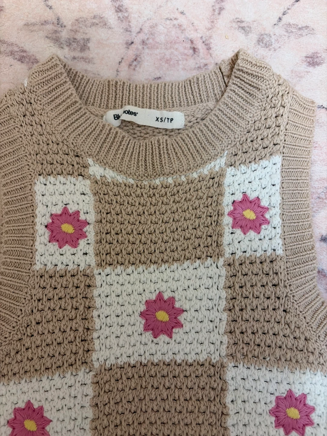 "Daisy Check" Knit Vest XS - photo 2