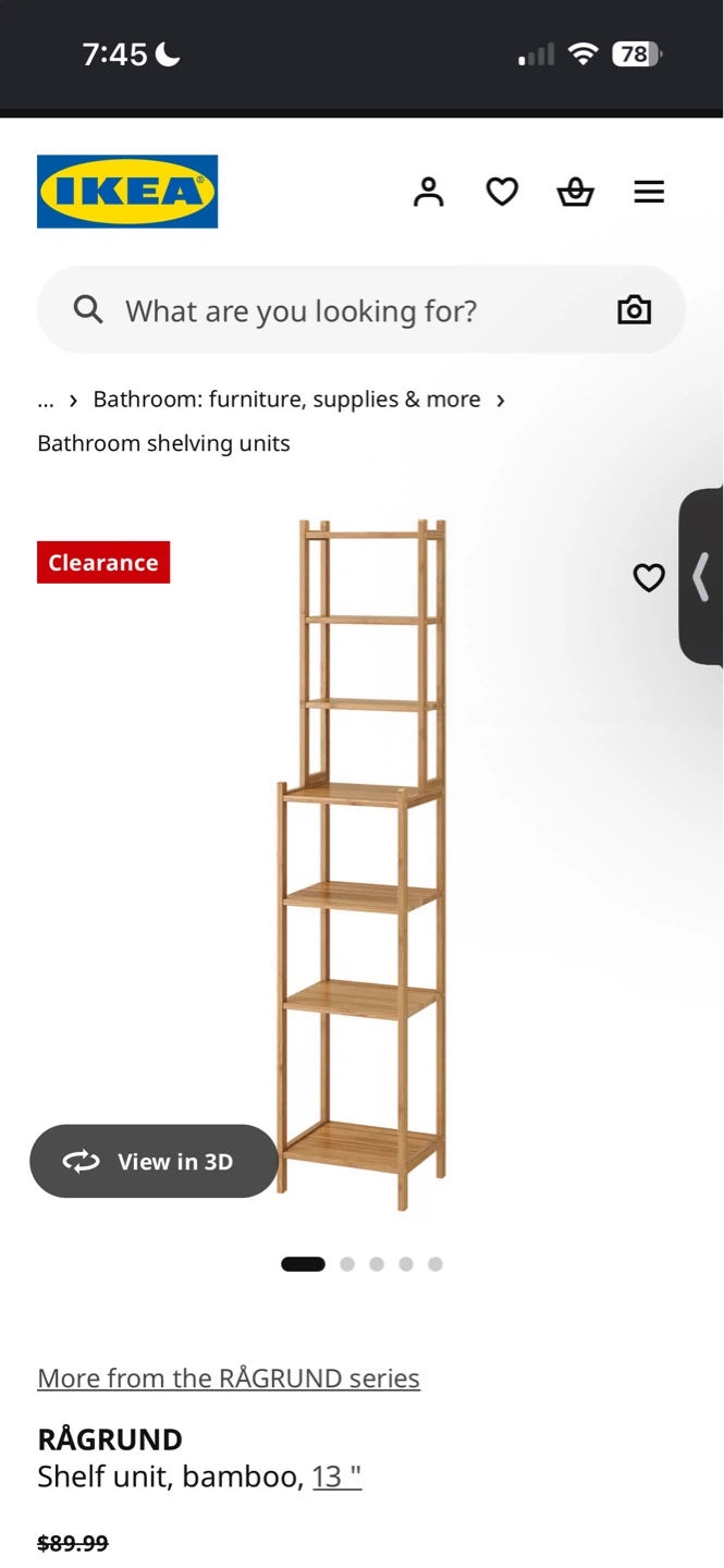 IKEA RAGRUND Shelf Unit - Bamboo - photo 2