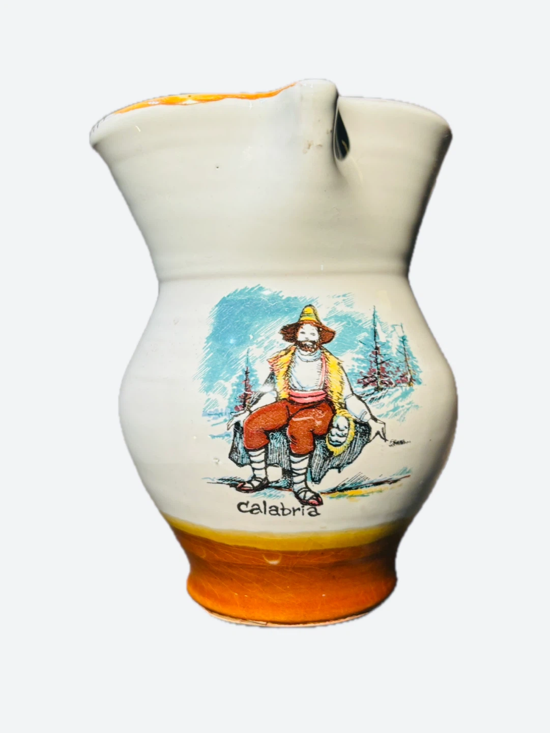 Vintage Italian “Calabria” Ceramic Pitcher