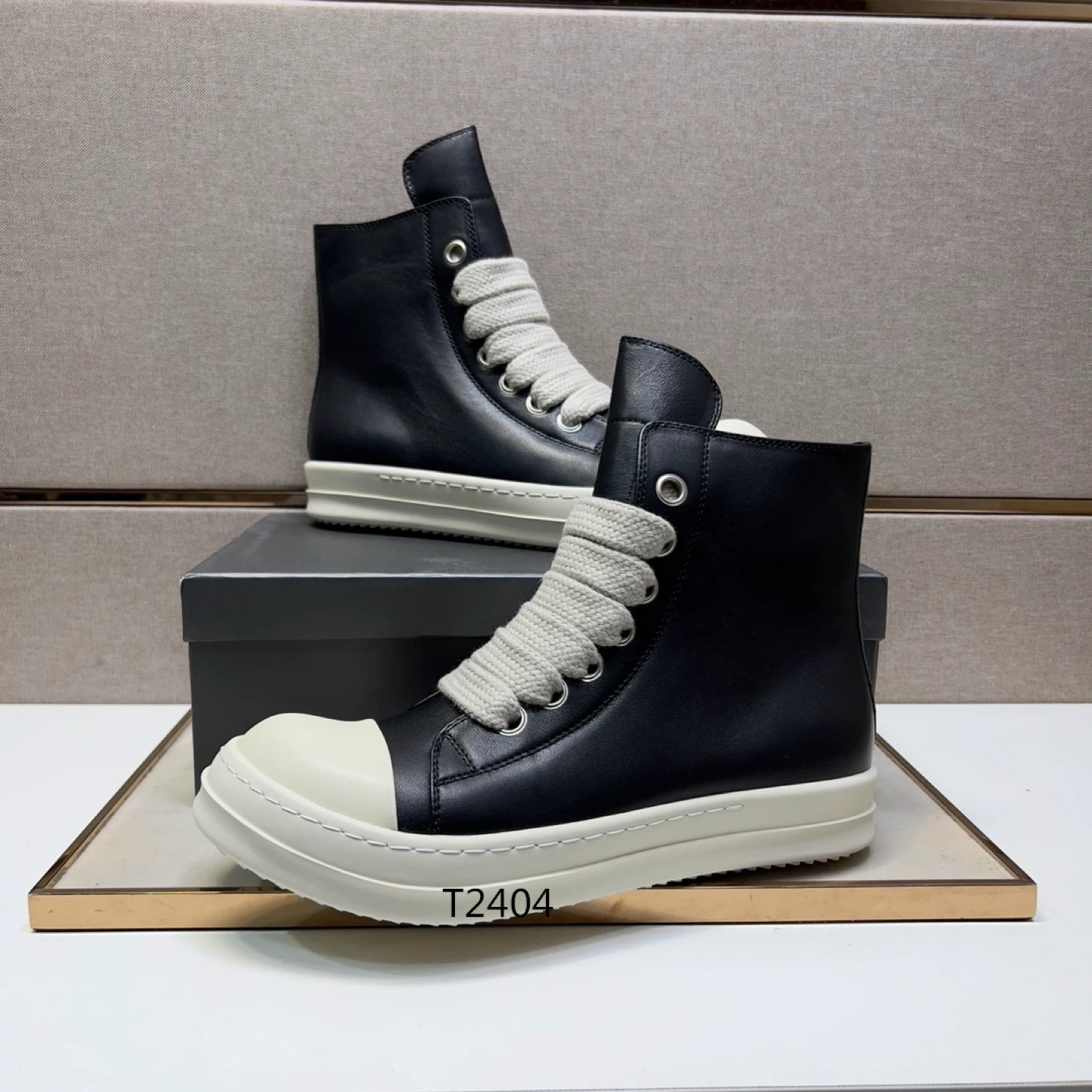 Black High-Top Sneakers
