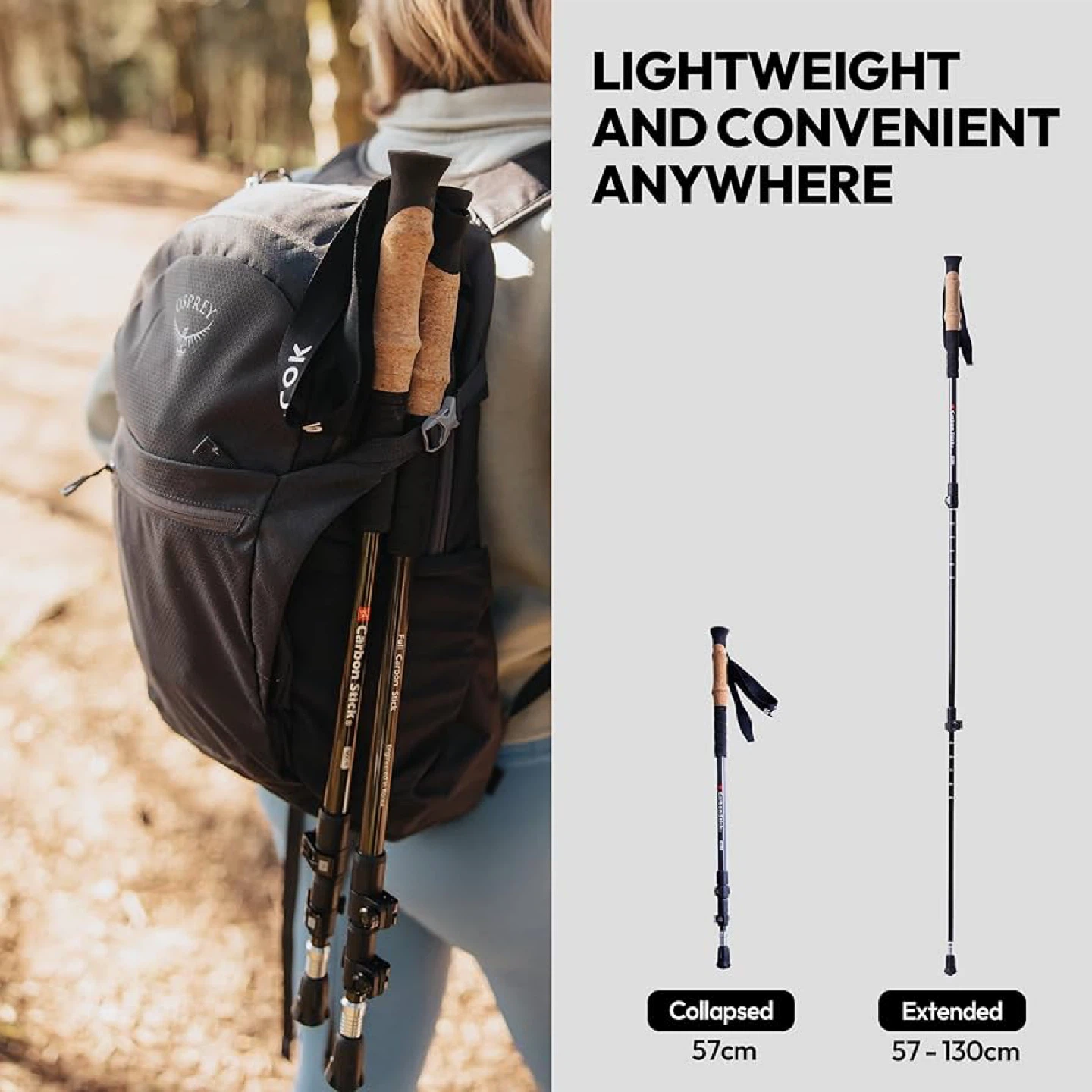 MX-4 | X Carbon Tech Carbon Fiber Trekking Poles - Brand new - photo 4