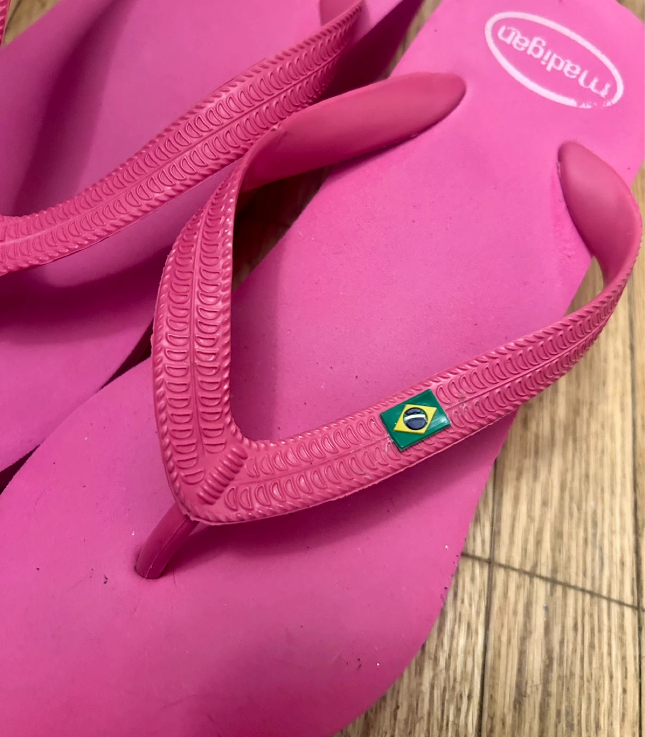 Madigan Pink Platform Heel Flip Flops Size 7 - photo 2