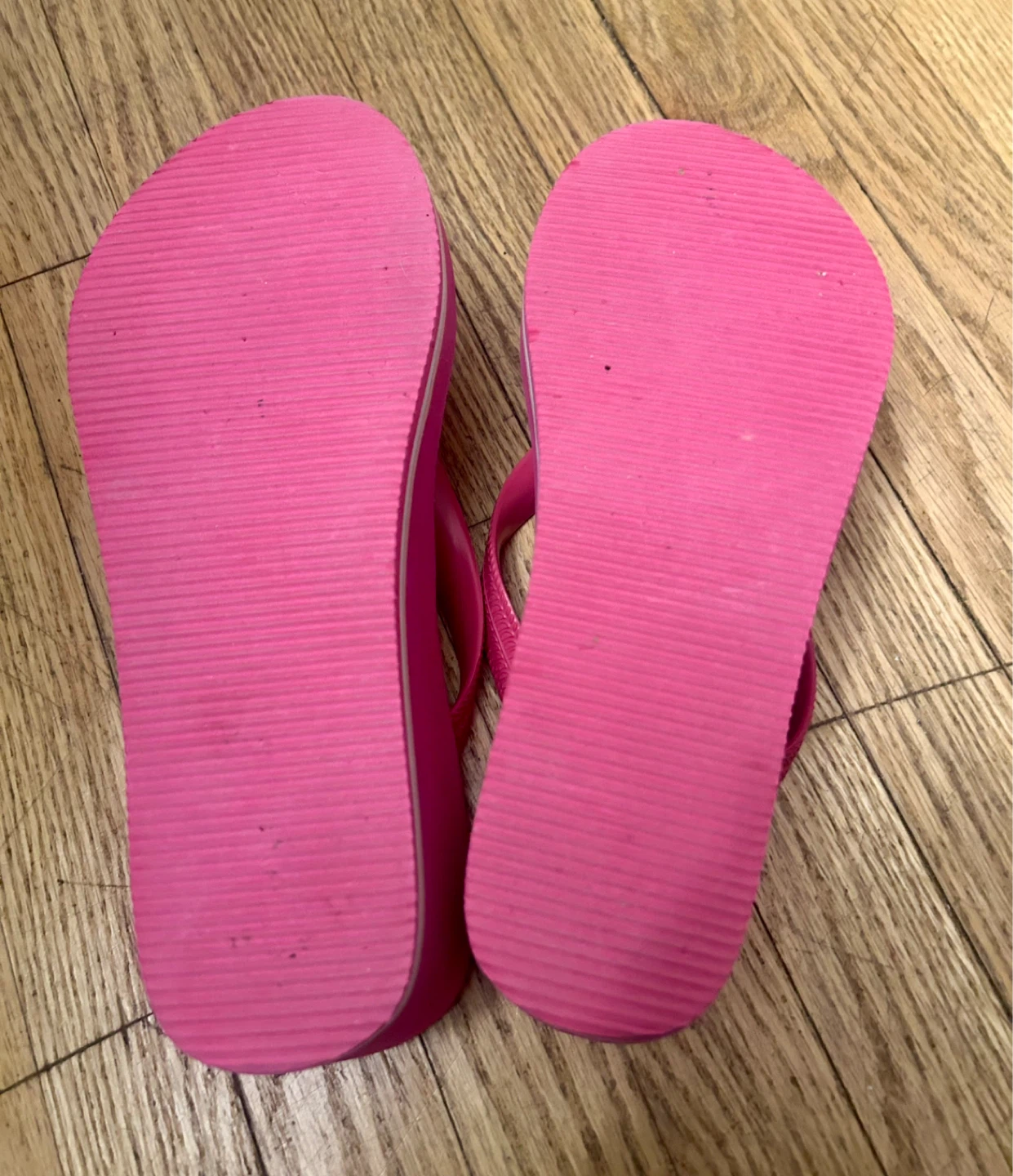 Madigan Pink Platform Heel Flip Flops Size 7 - photo 3