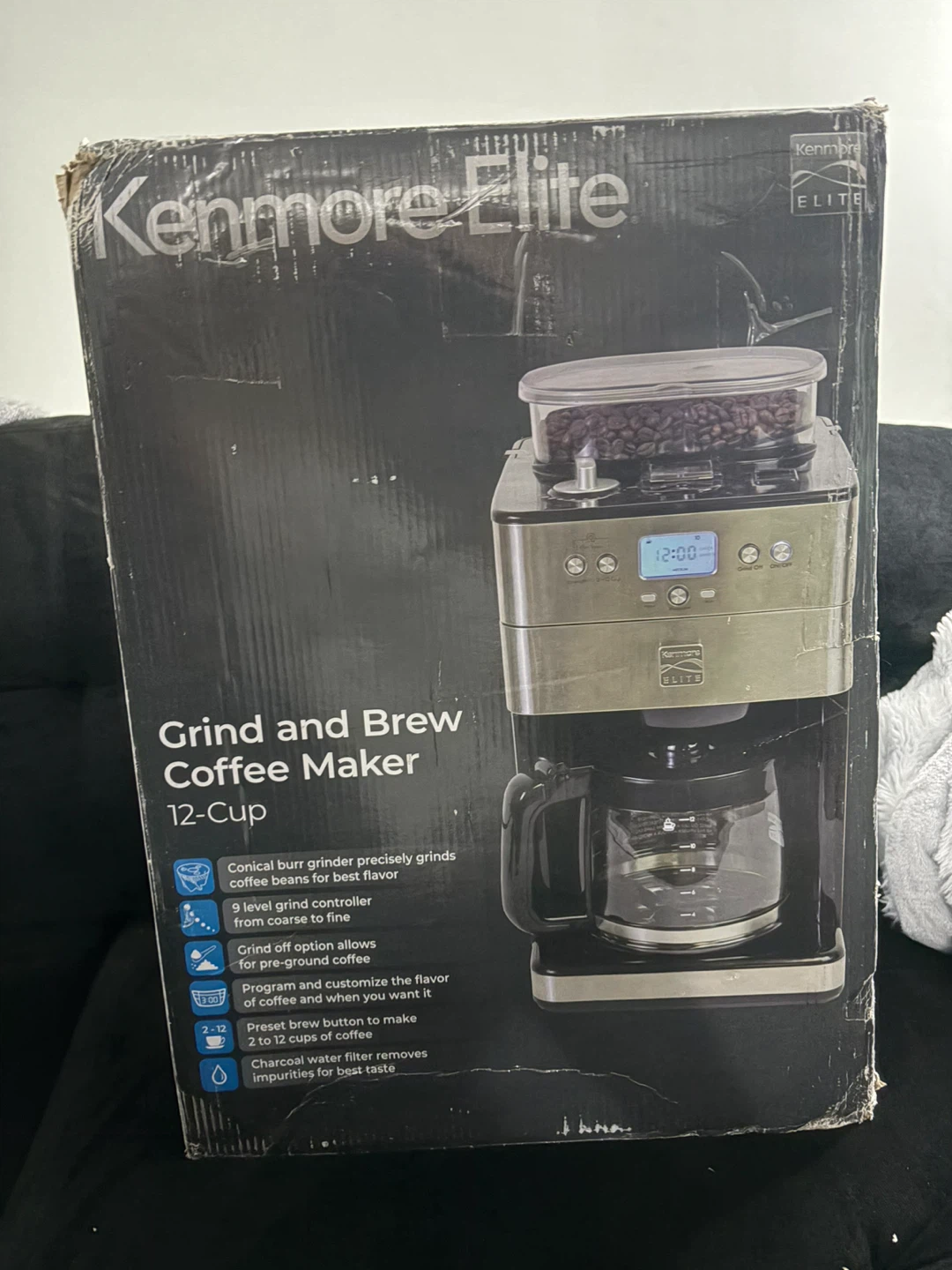 Kenmore Elite Grind and Brew Coffee Maker - 12-Cup - photo 2