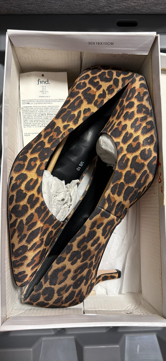 Find. Women's Leopard Print Heels - US Size 10