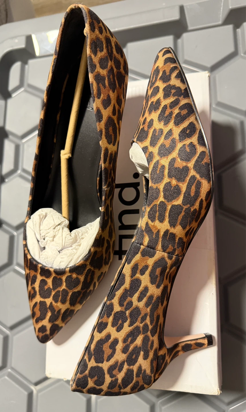 Find. Women's Leopard Print Heels - US Size 10 - photo 2