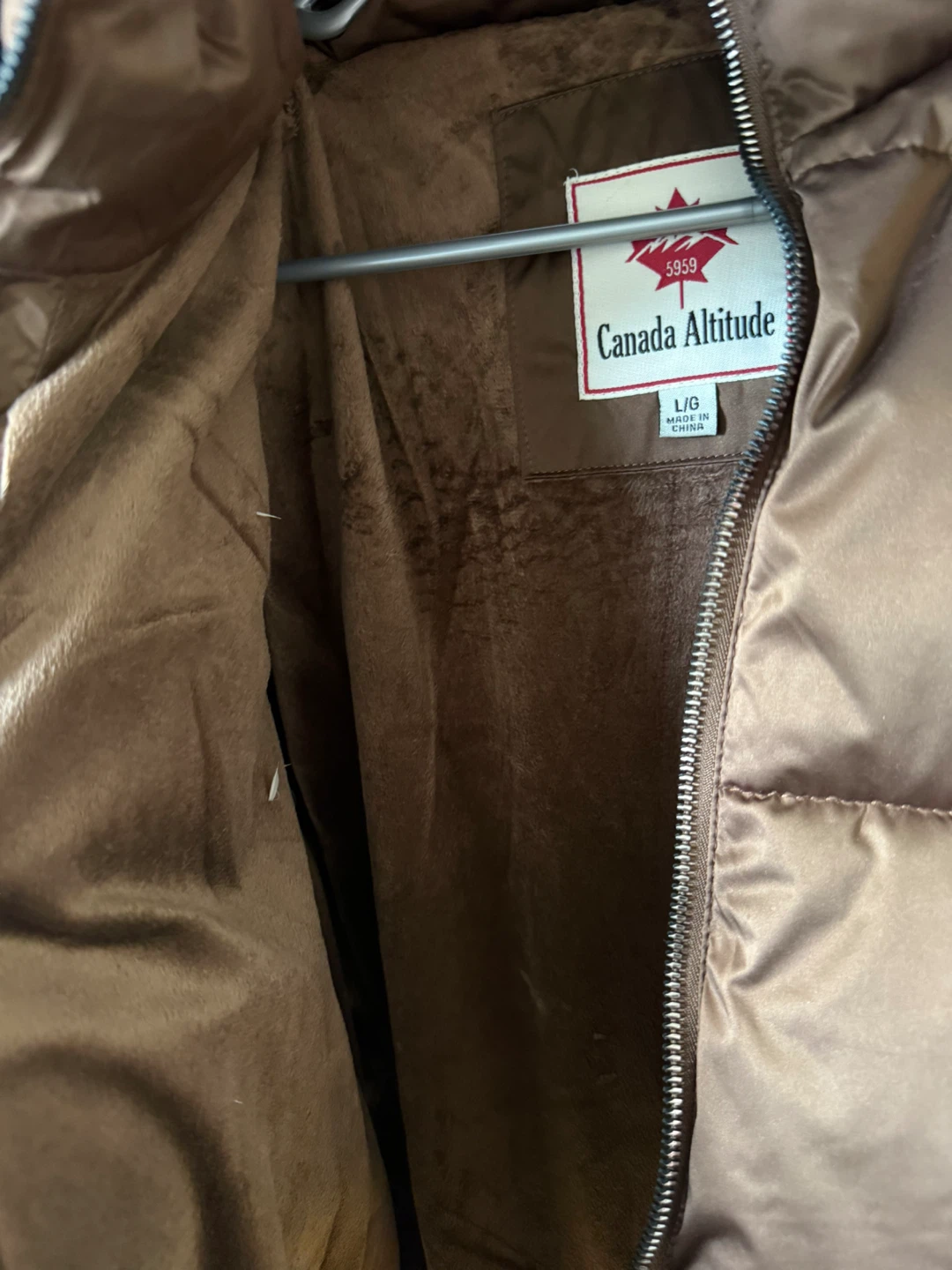 Canada Altitude Puffer Jacket - 🌱Brown, Size L/G - photo 5