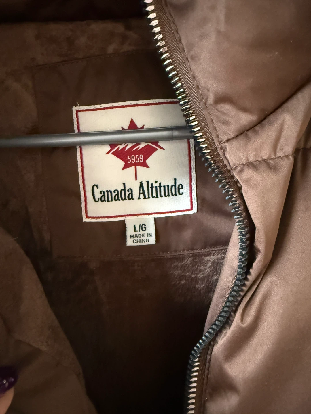 Canada Altitude Puffer Jacket - 🌱Brown, Size L/G - photo 4