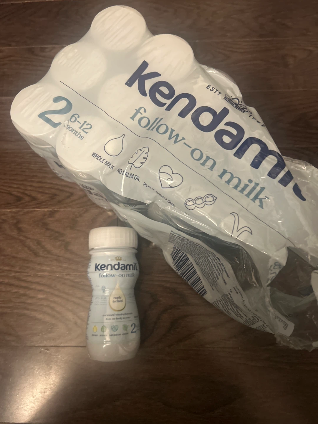 9 Kendamil Follow-on Milk 6-12 Months 2x 200ml Bottles