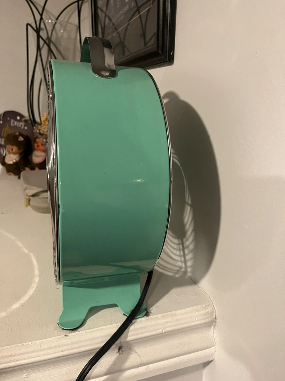 Vintage Style Teal Desk Fan - photo 3