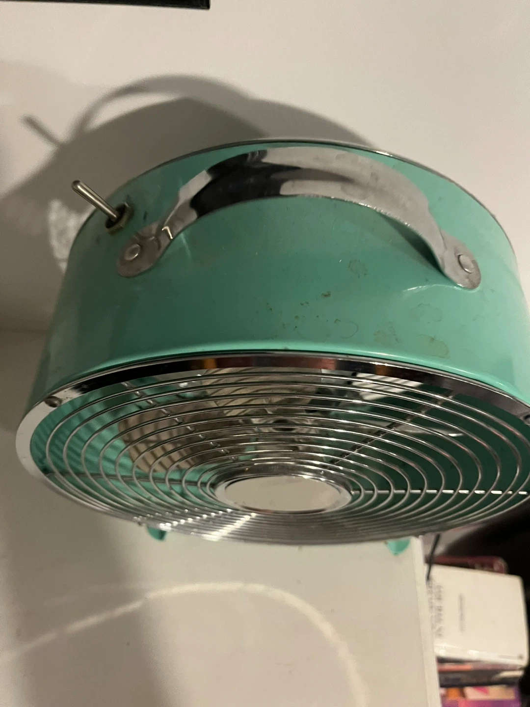Vintage Style Teal Desk Fan - photo 2