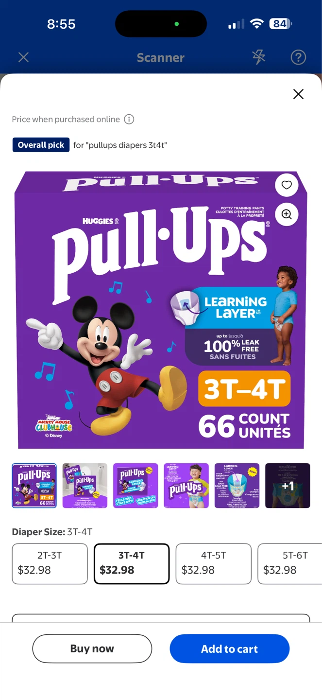 Huggies Pull-Ups 3T-4T Potty Training Pants