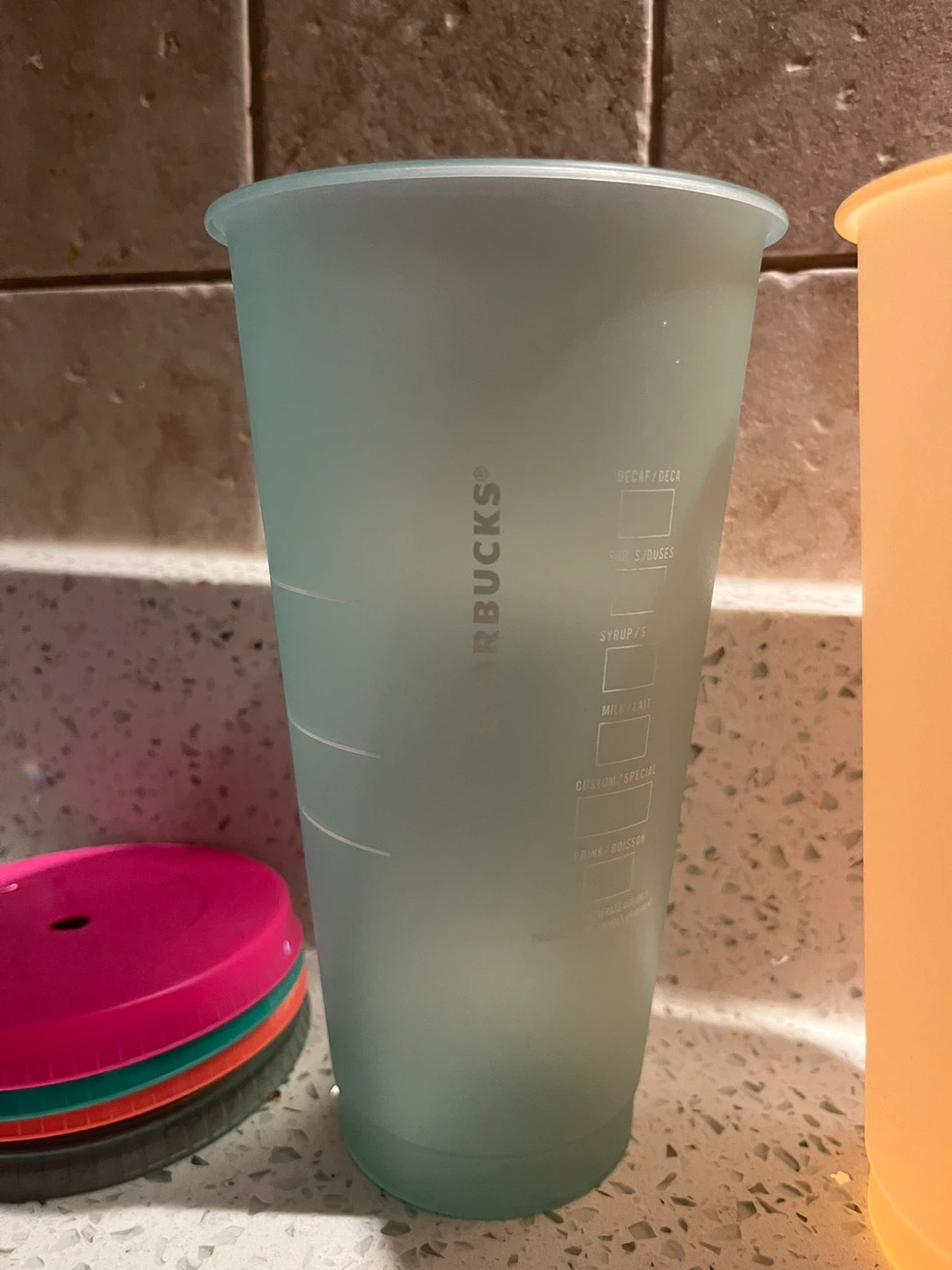 Starbucks Reusable Color-Changing Cups with Lids and Straws - photo 4