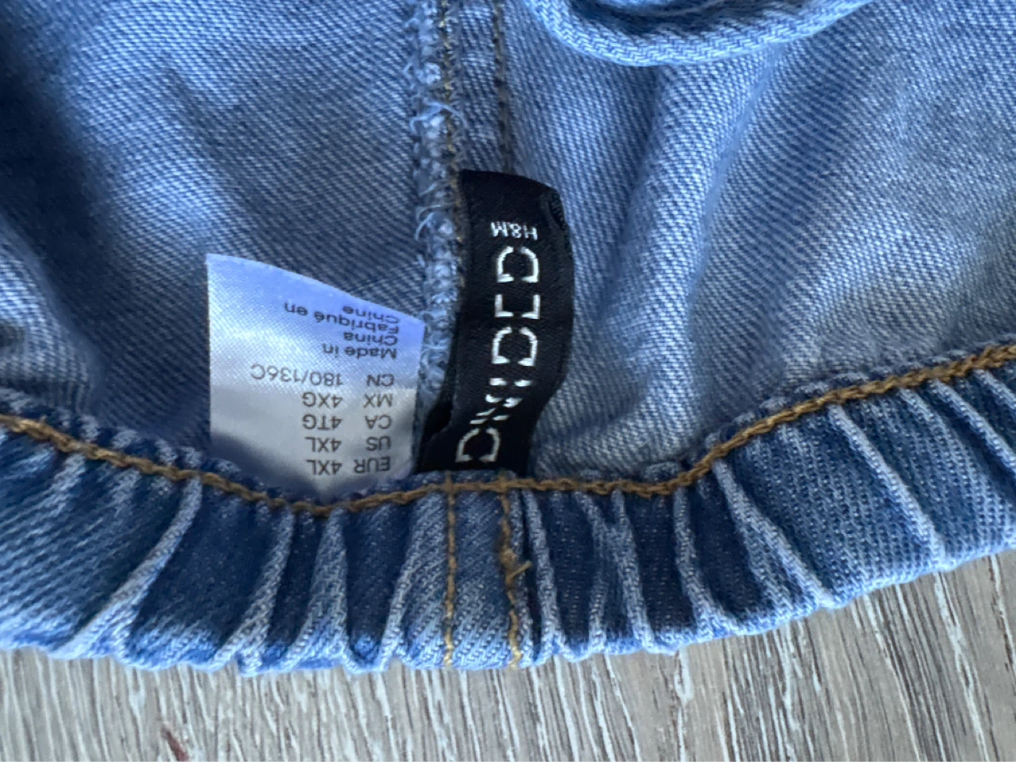 H&M Divided Blue Denim Culottes - Size 4XL - photo 4