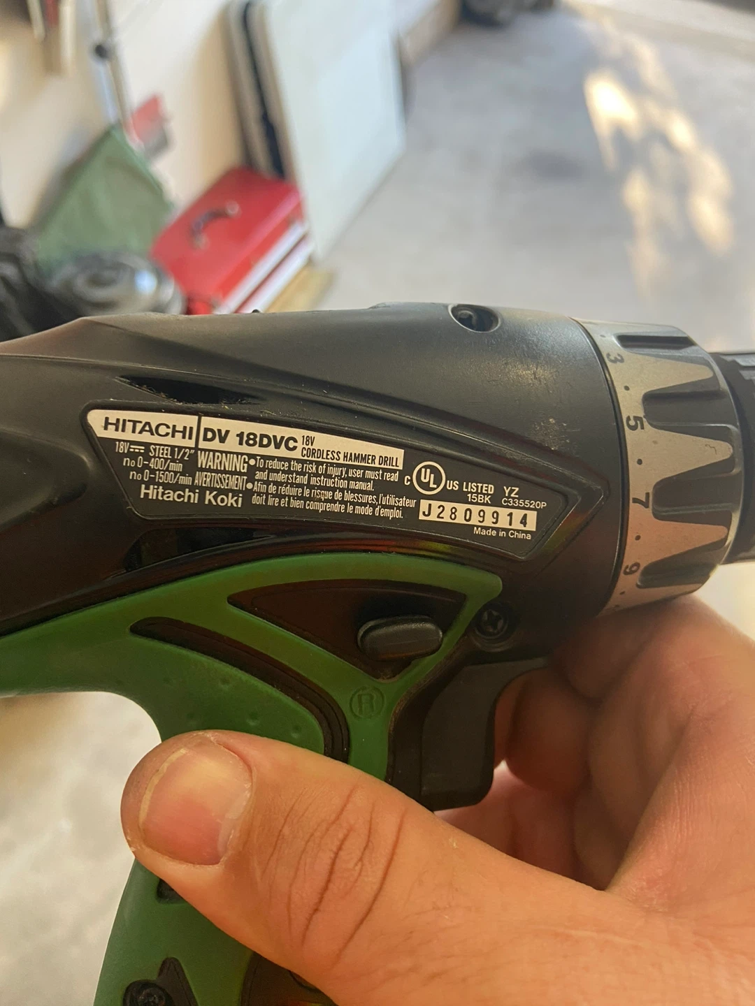 Hitachi 18 Volt Hammer Drill - photo 2