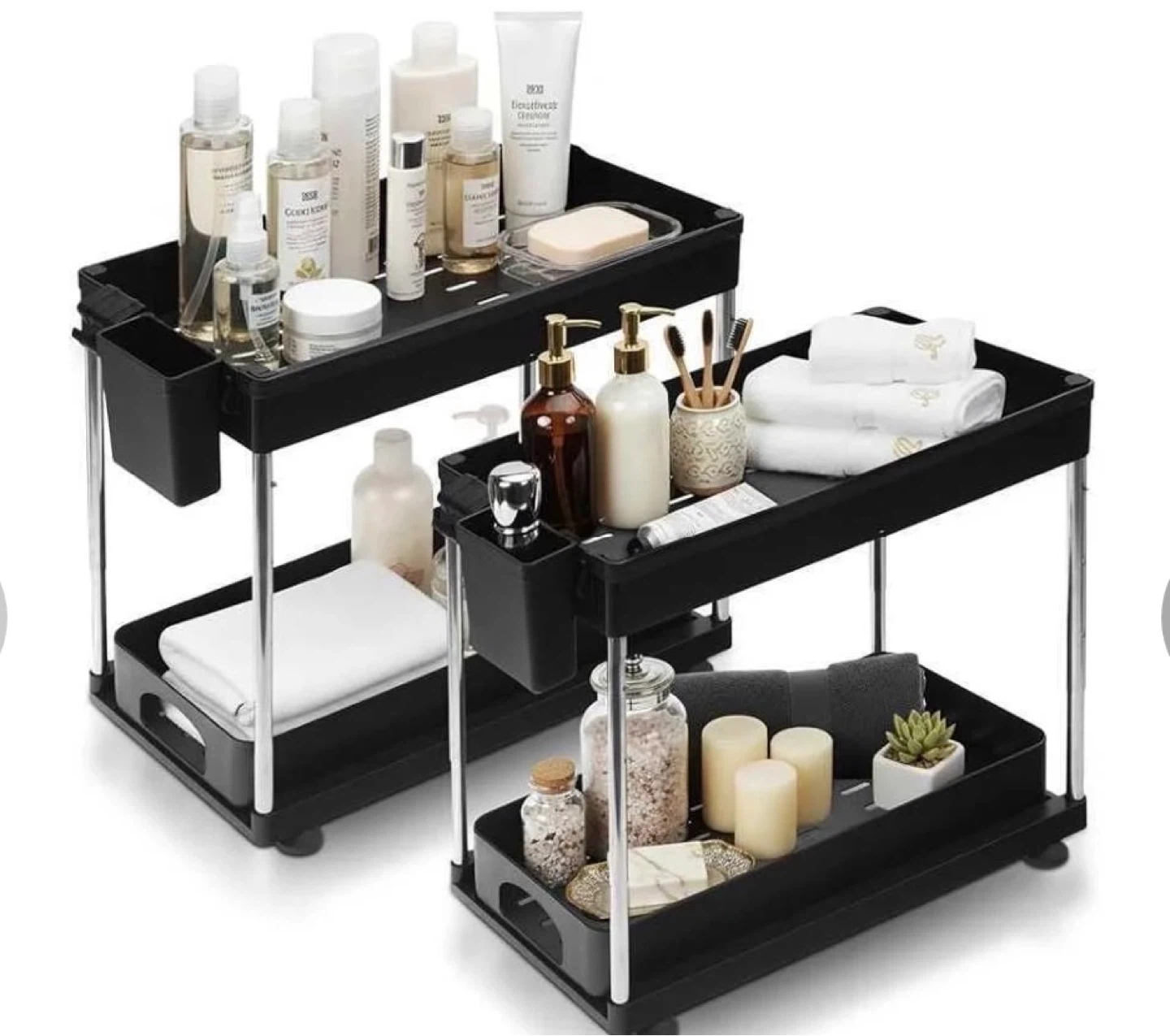 Kjfeoiye 2 Pack Under Sink Organizers and Storage - photo 2