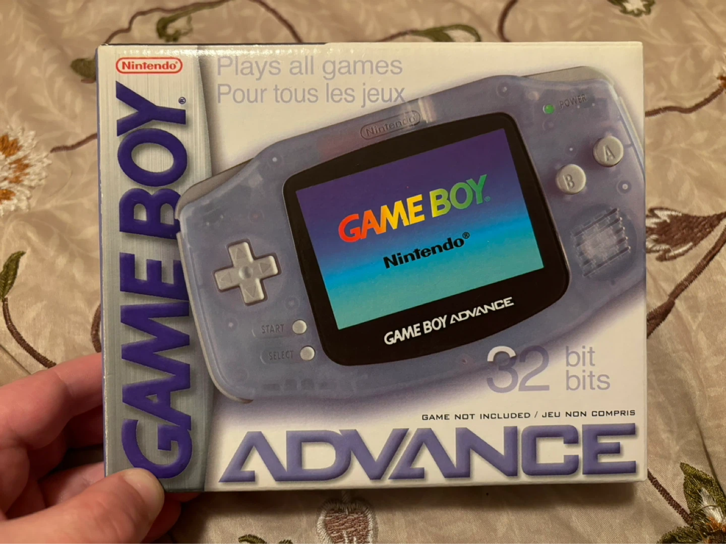 Nintendo Game Boy Advance Glacier Handheld Console Boxed