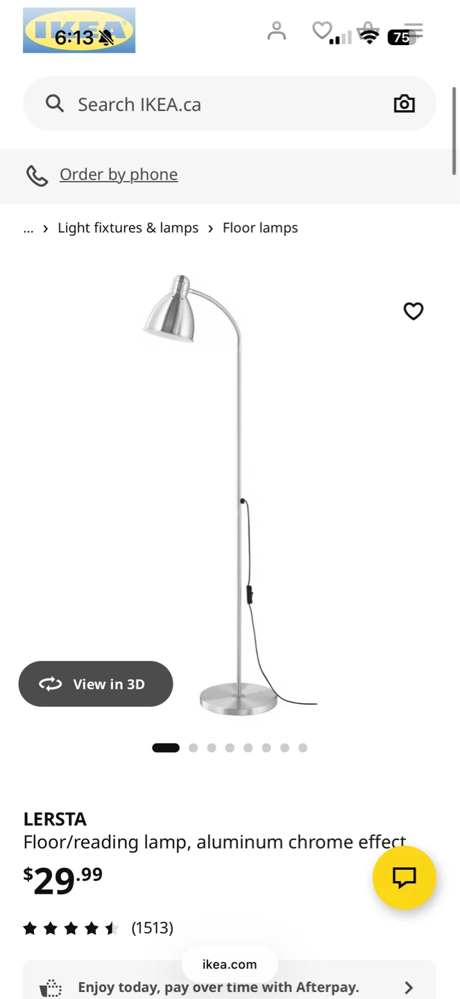 IKEA LERSTA Floor Lamp