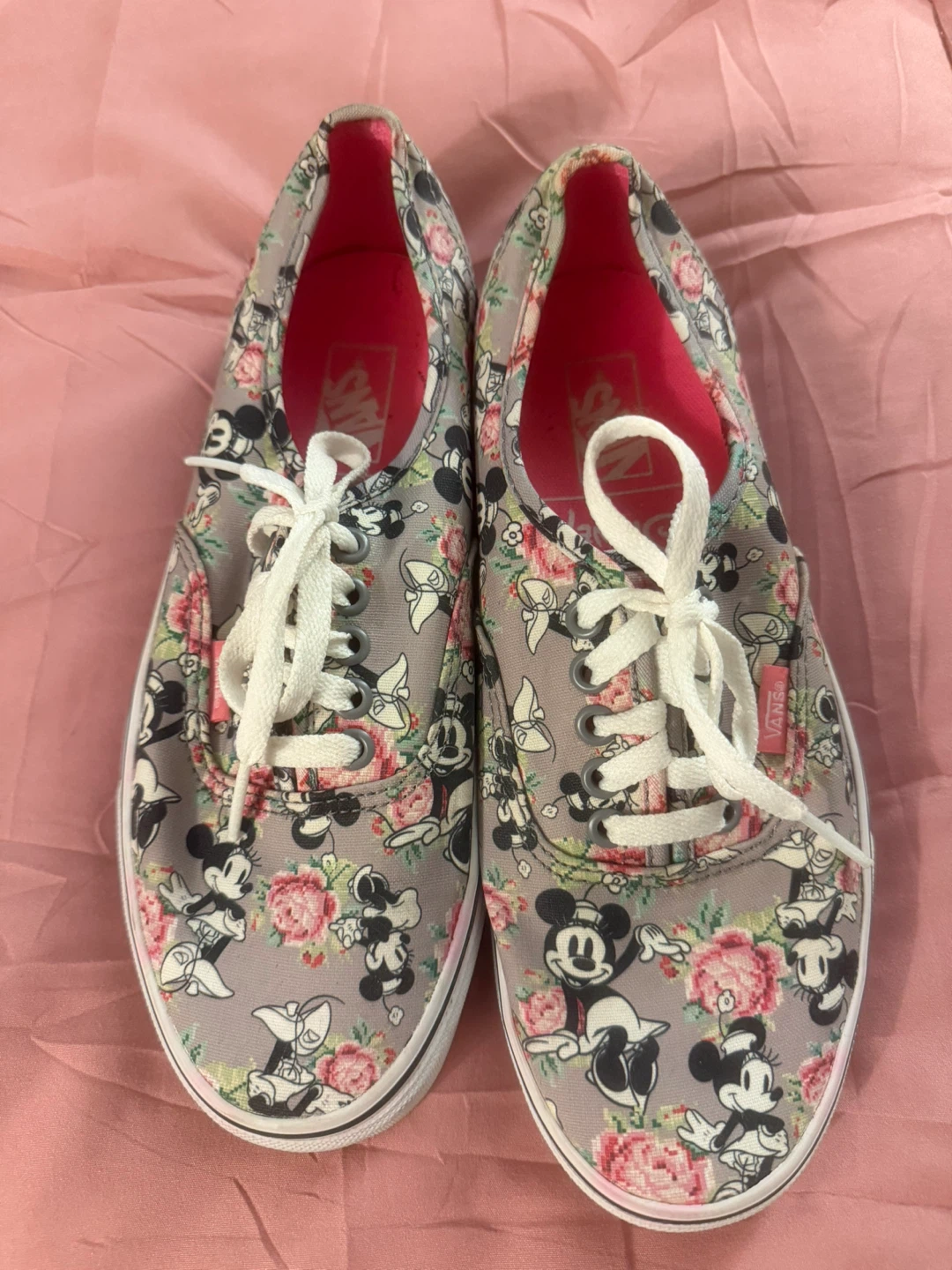 Vans Disney Mickey Mouse Floral Print Sneakers