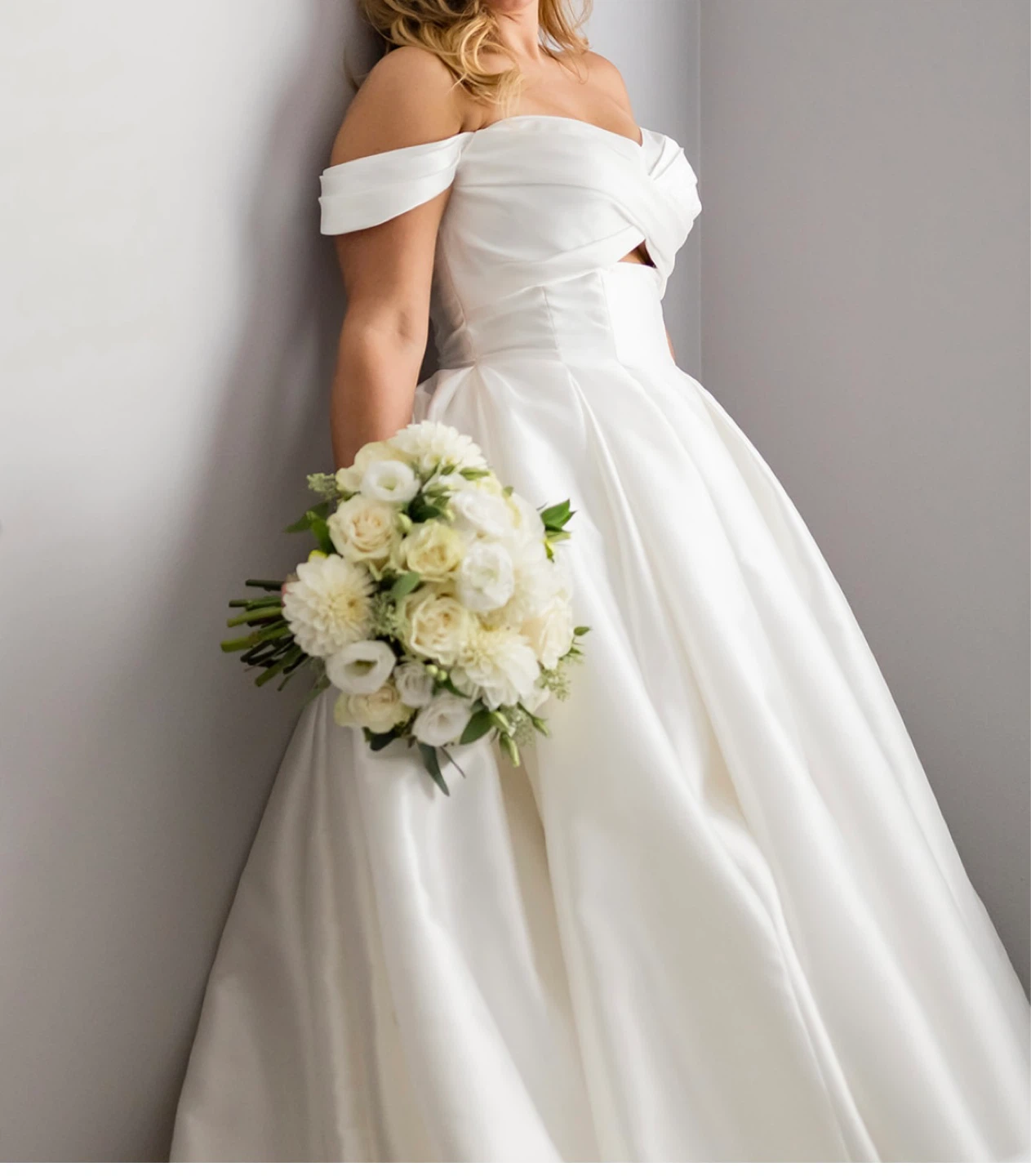 Maggie Sottero Off-the-Shoulder Ball Gown Wedding Dress - photo 3