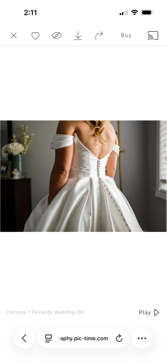 Maggie Sottero Off-the-Shoulder Ball Gown Wedding Dress - photo 4