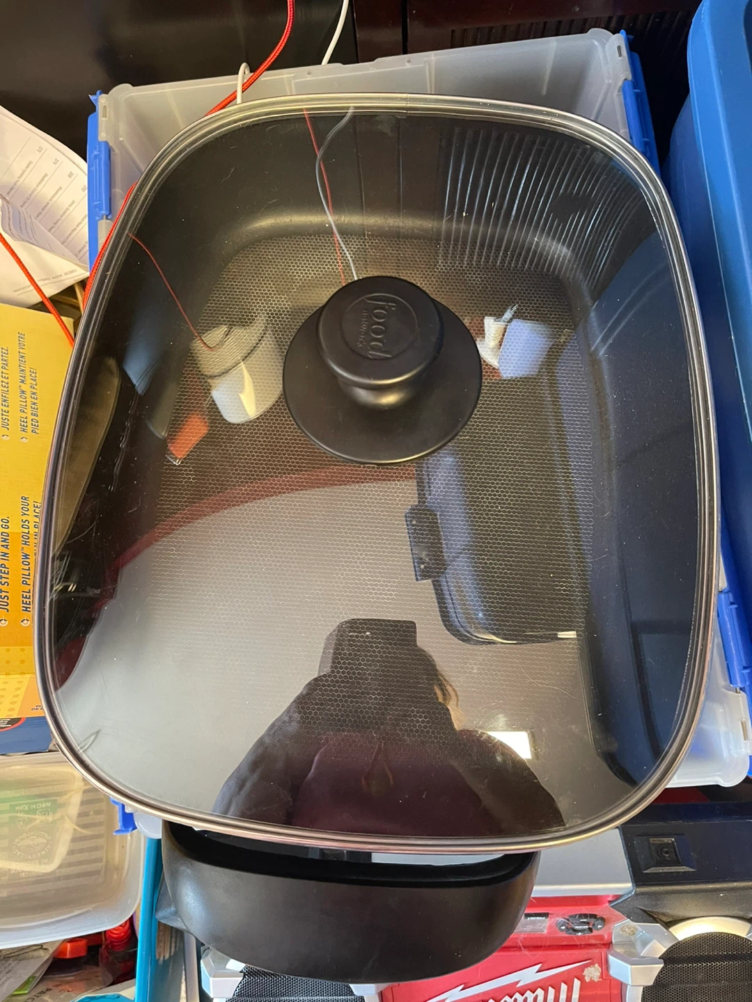 Food Network Electric Skillet with Glass Lid