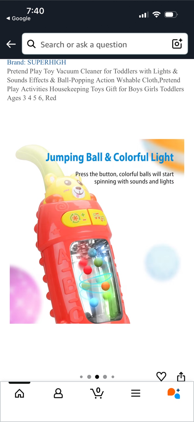 Play Vacuum Cleaner with Lights & Sounds - photo 4