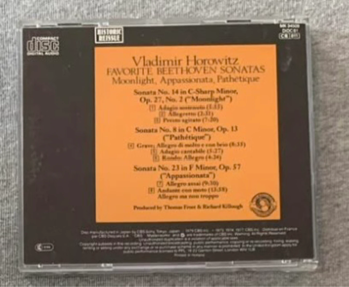 Vladimir Horowitz - Favourite Beethoven Sonatas - photo 2